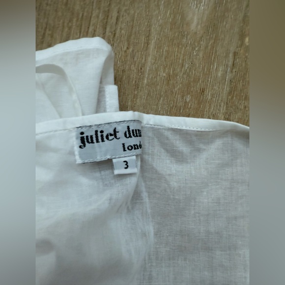 Juliet Dunn Candy Pink Rose Border Godet Dress large - Picture 11 of 13